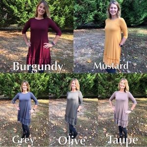 Boutique ruffle dress